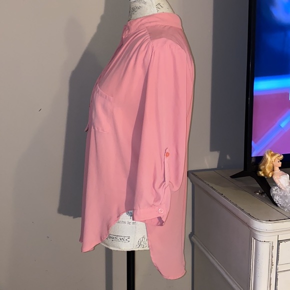 TeenBell rose mauve pink blouse women’s shirt ladies business casual top Medium​ - Picture 4 of 10